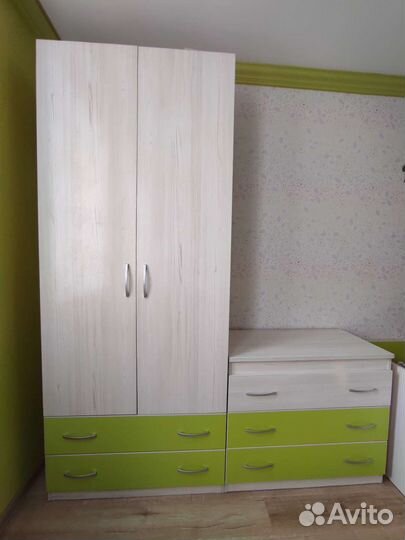 Детский шкаф для одежды + комод