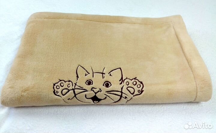 Плед детский плюшевый