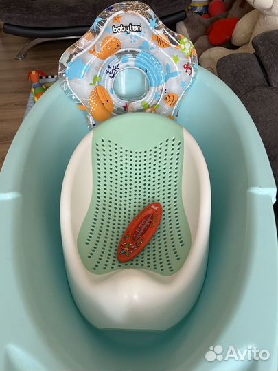 Ванночка, горка, круг, термометр