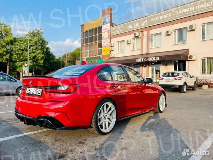 Диффузор Bmw G20 3 серия со стопом