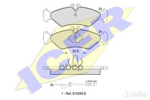 Колодки торм. дисковые 141102 Icer