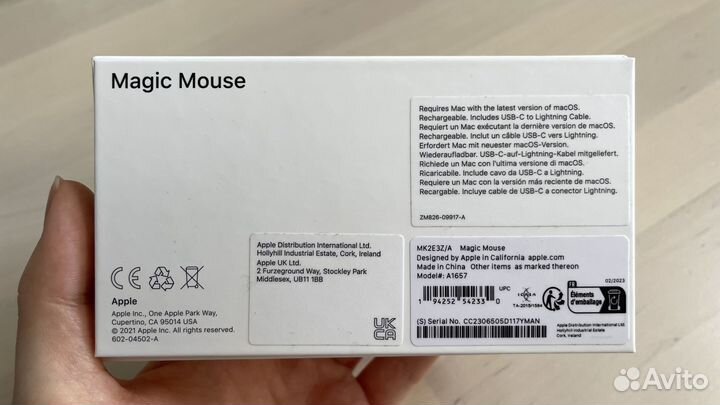 Мышка Apple Magic Mouse новая из Италии