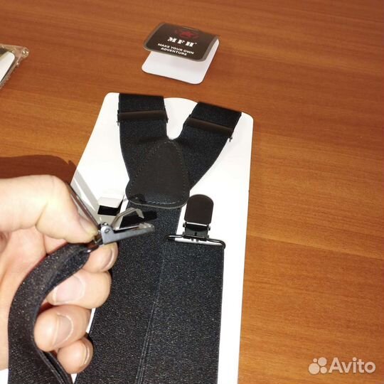 Подтяжки с 3 клипсами M. F. H