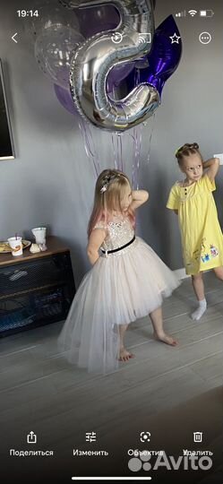 Нарядное платье для девочки 110-116