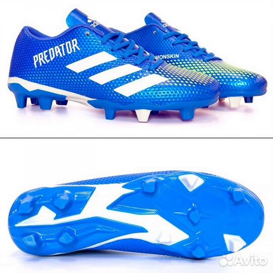 Футбольные бутсы с шипами Adidas predator