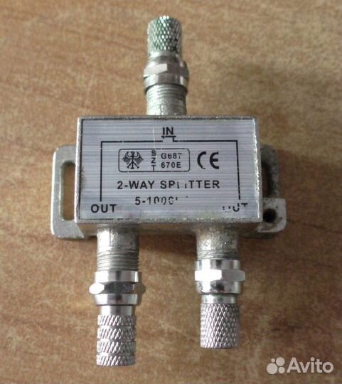 Телевизионный антенный разветвитель на 2, 3 выхода