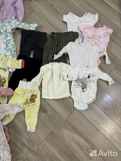 Детские вещи пакетом на девочку 56 68