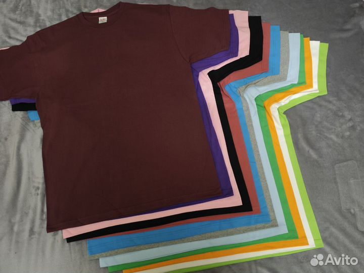 Однотонные футболки из плотного хлопка 230гр/м3