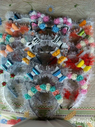 Ободки,заколки,резинки,веночки,украшения для волос