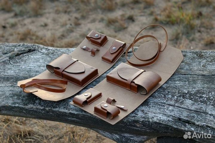 Пенал скрутка для сигар из кожи