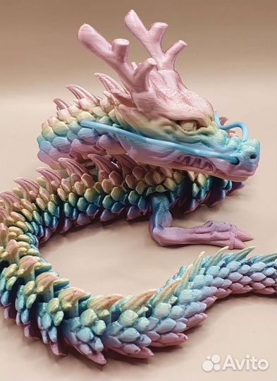 Дракон с усами большой 60см