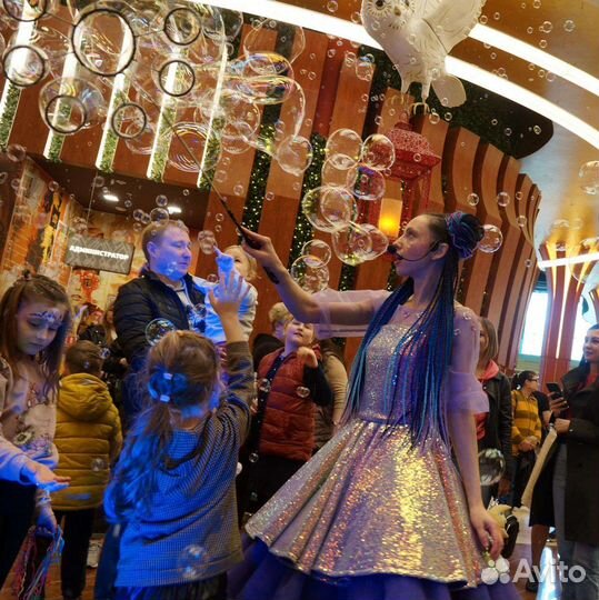 Шоу мыльных пузырей