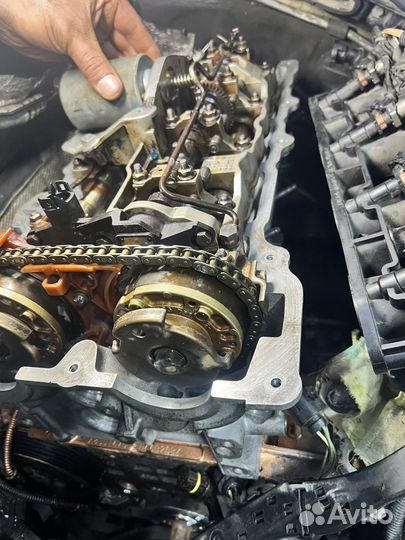 Замена цепи грм bmw
