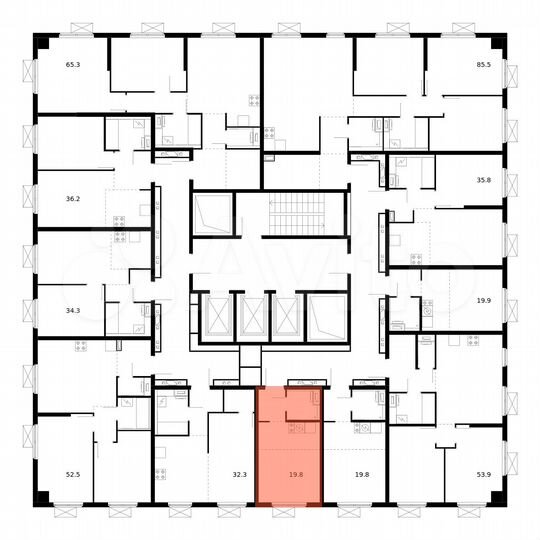 Квартира-студия, 19,8 м², 16/23 эт.