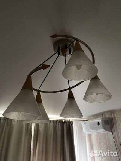 Люстра потолочная подвесная бу