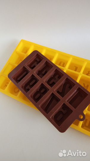 Силиконовые формы буквы и цифры для мыла