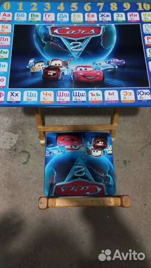 Набор детской деревянной мебели Тачки