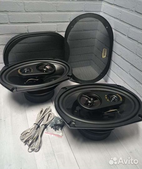 Колонки динамики в авто овалы Graffiti 6/9 bass