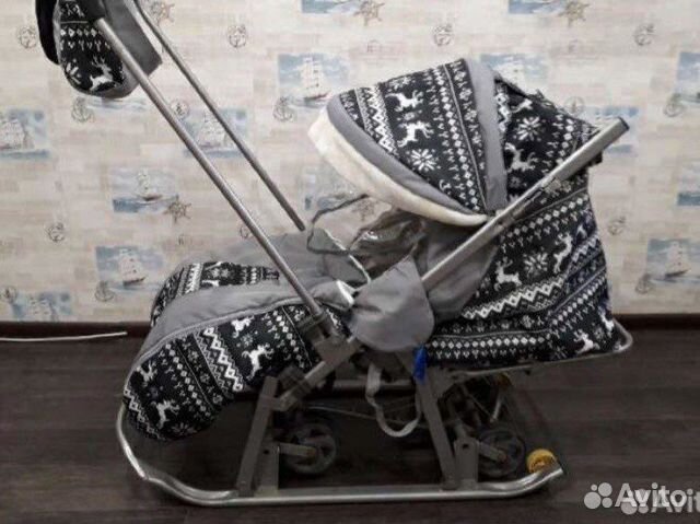 Детские санки на колесах