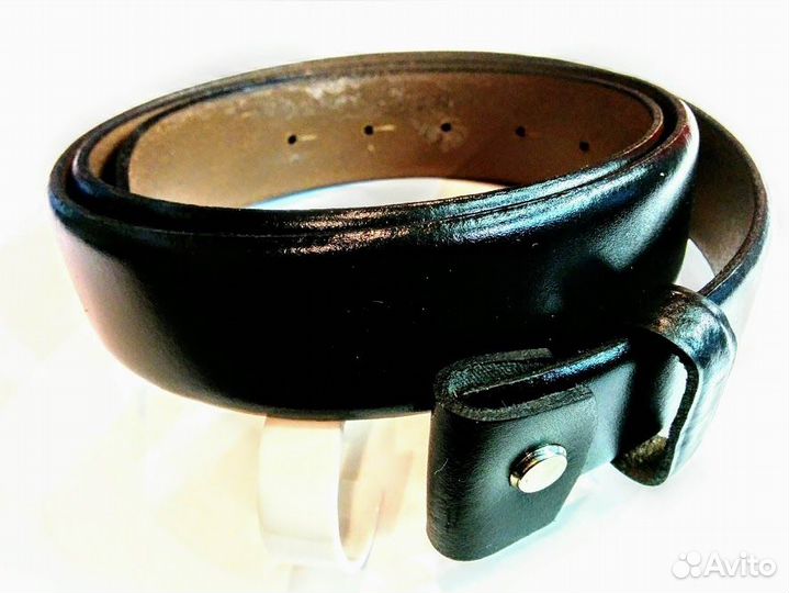 Кожаные ремни без пряжки