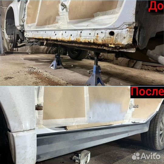 Ремонтные пороги Ford Tourneo Connect цинк