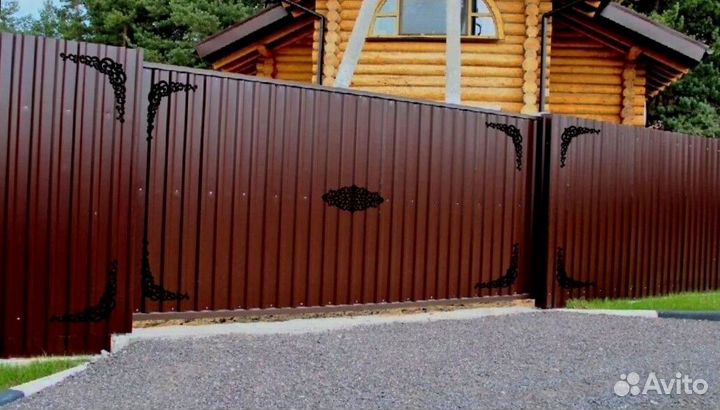 Забор металлический качественно замер бесплатно