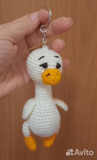 Мягкая игрушка брелок подвеска гусь тигр панда