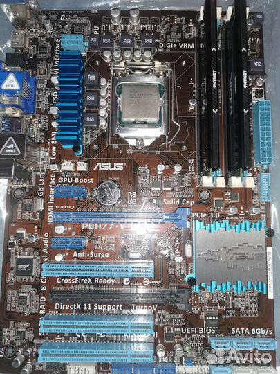 Материнские платы Asus p8h77-V le+i7 3770+16gb