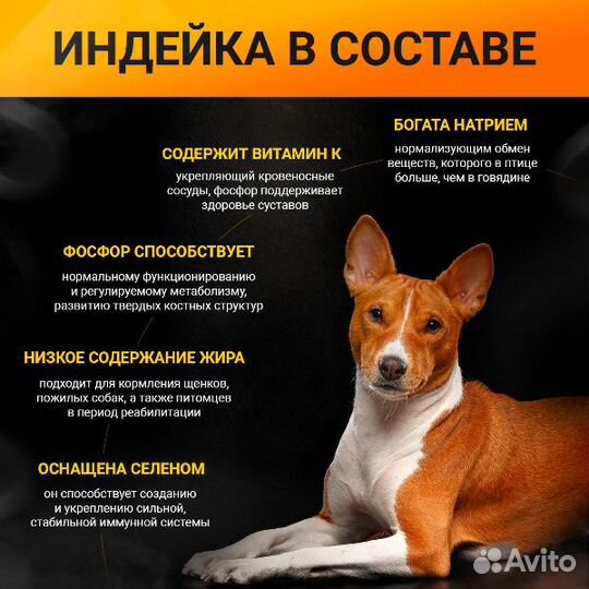 Корм для собак Orange Line с индейкой, 15 кг