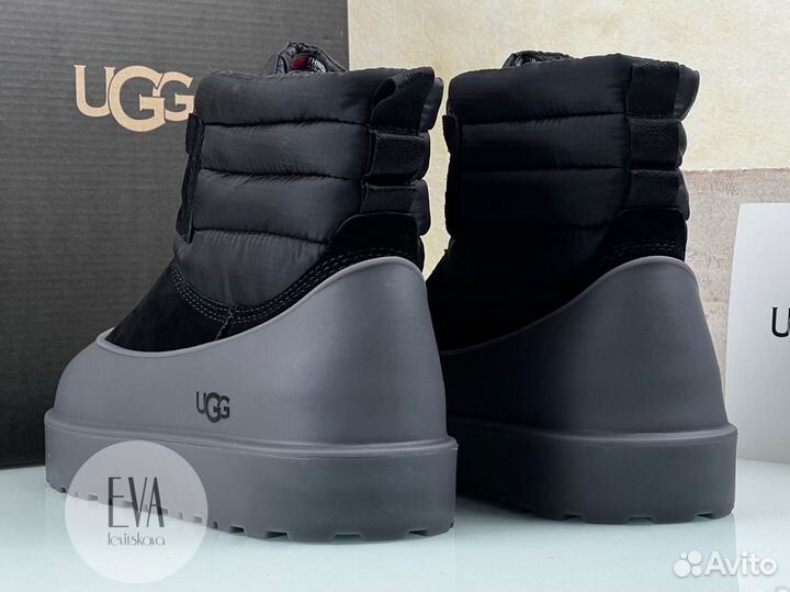 Ugg мужские угги с галошами Lace up черный