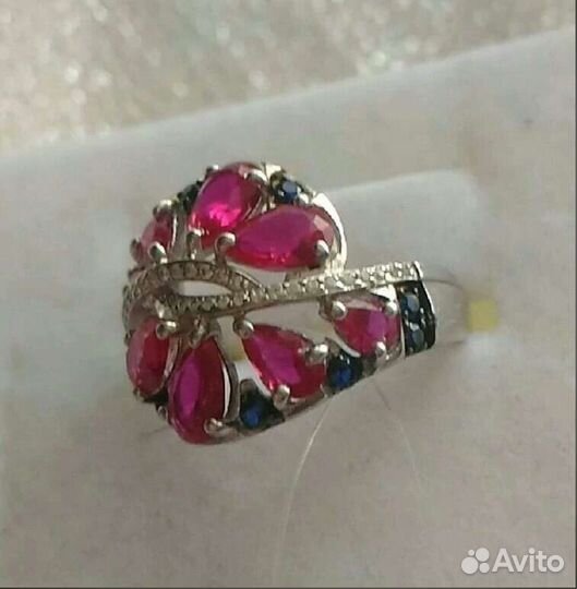 Серебряное кольцо, 17,5 размер