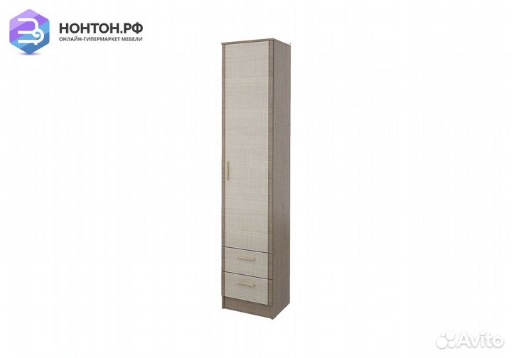 Шкаф однодверный с ящиками Юта крослайн карамель