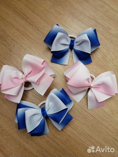 Галстук-брошь, школьные бантики