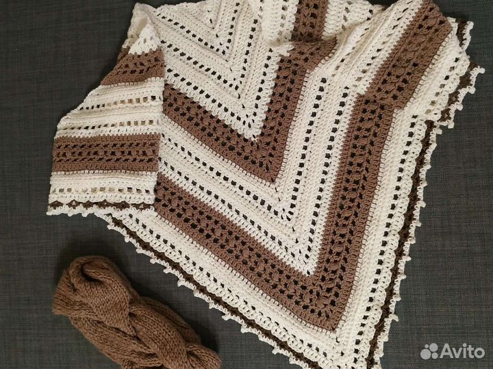 Платок шаль ручная работа