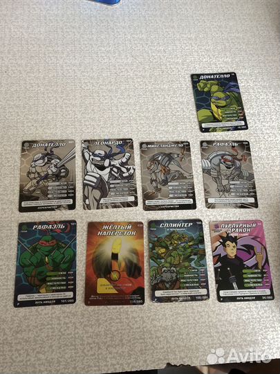 Коллекция карт Черепашки Ниндзя