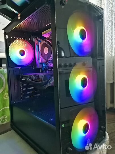 Корпус + бп 500W 1stplayer fire dancing V3