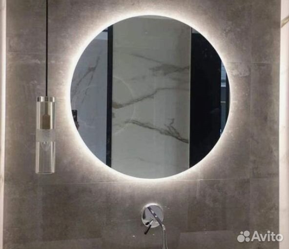 Круглое зеркало с подсветкой Angora