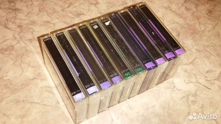 Аудиокассеты Raks. 10 шт