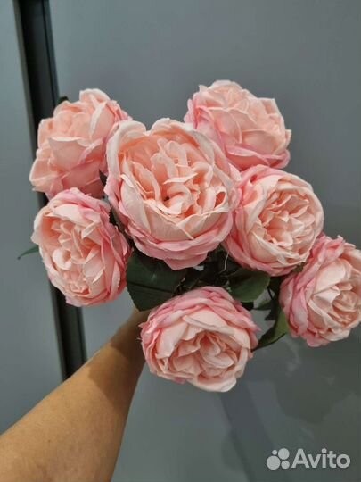 Искусственные розы пионовидные