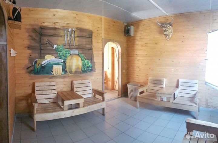 Русская баня на дровах с мангалом