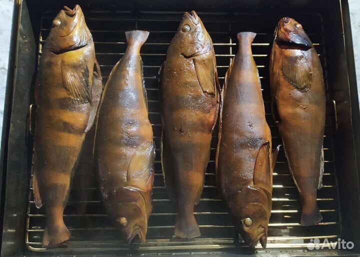 Рыба терпуг горячего копчения