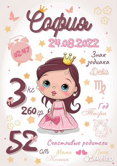 Метрика/плакаты/открытки