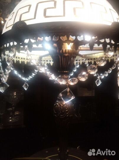 Латунная хрустальная лампа