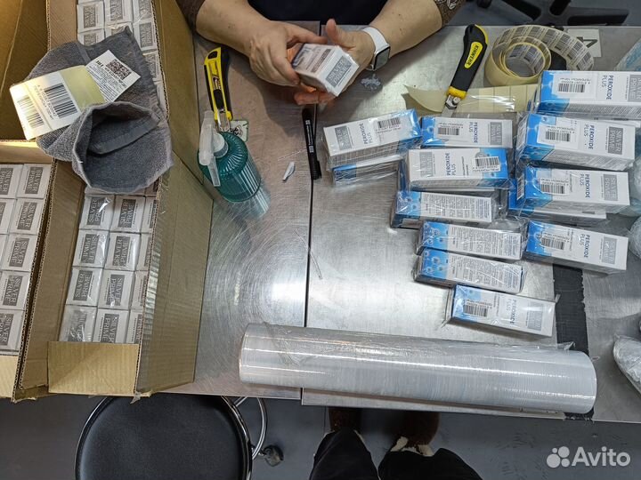 Ручная фасовка, упаковка продукции, стикеровка