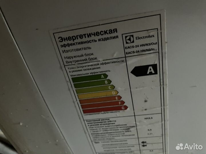 Кондиционер/сплит electrolux eacs-24 HN/N3