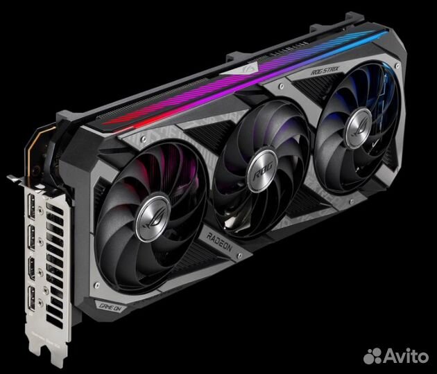 Б/у Видеокарта Radeon RX 6750 XT 12Гб asus ROG Str