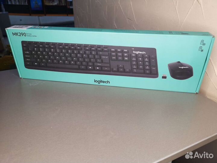 Клавиатура беспроводная + мышь logitech