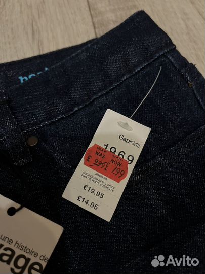 Джинсы клеш на девочку новые gap