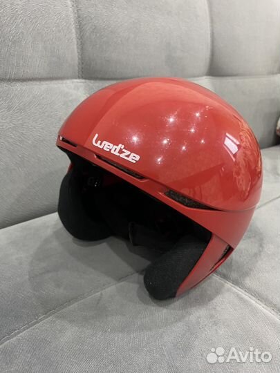 Горнолыжный шлем+очки+перчатки