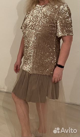 Платье с пайетками женское